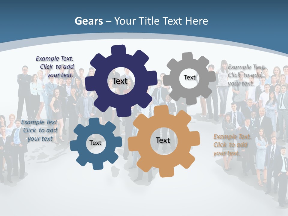 Community Young Image PowerPoint Template