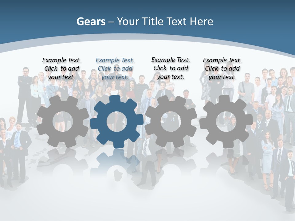 Community Young Image PowerPoint Template