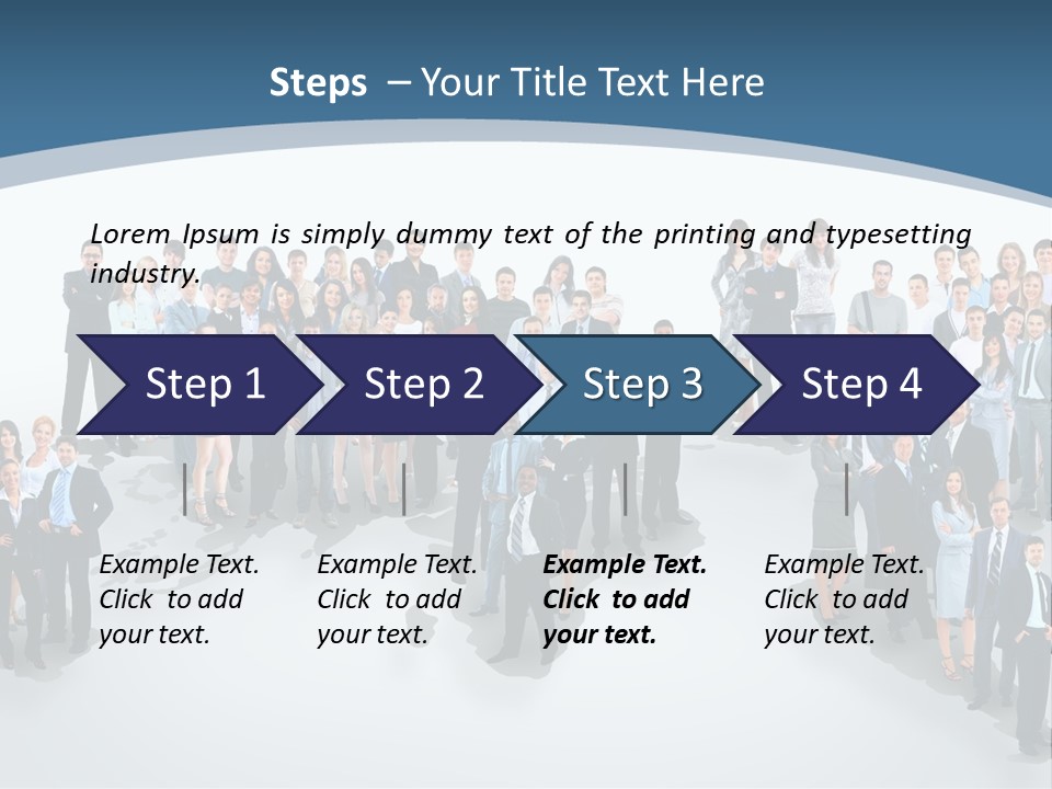 Community Young Image PowerPoint Template
