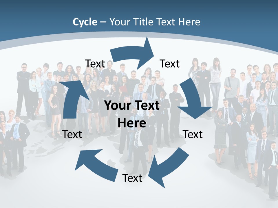 Community Young Image PowerPoint Template