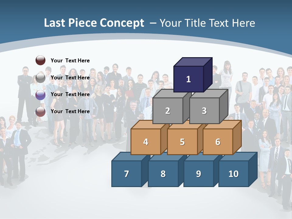 Community Young Image PowerPoint Template