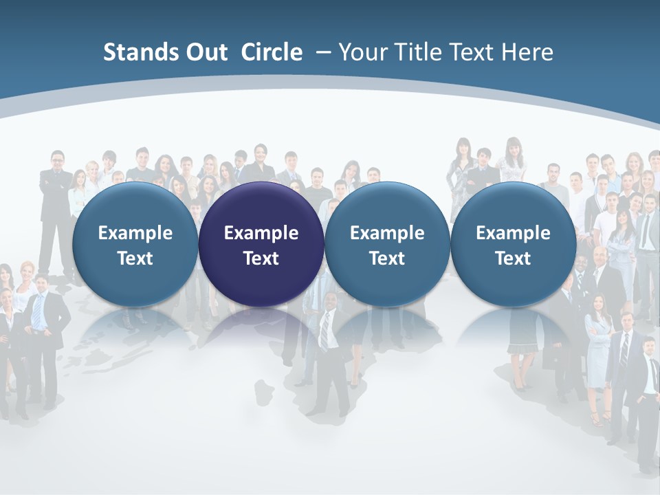 Community Young Image PowerPoint Template