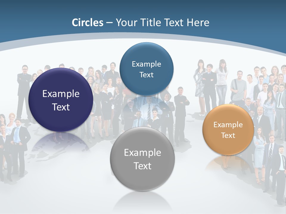 Community Young Image PowerPoint Template