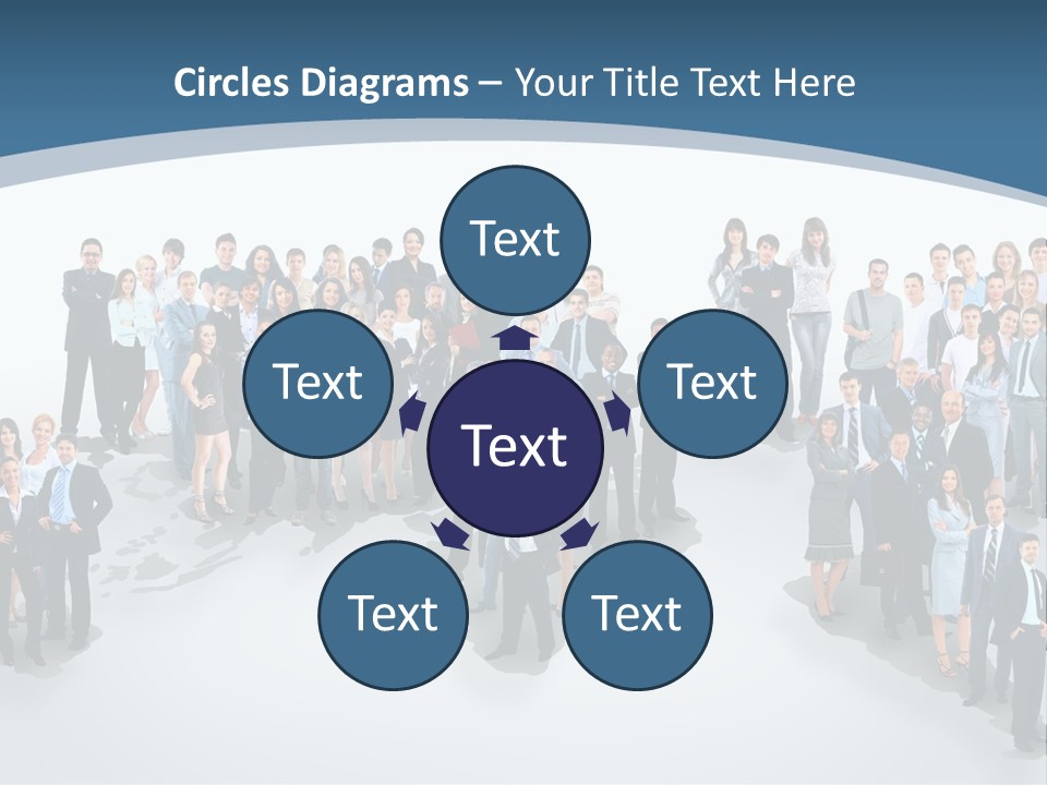 Community Young Image PowerPoint Template