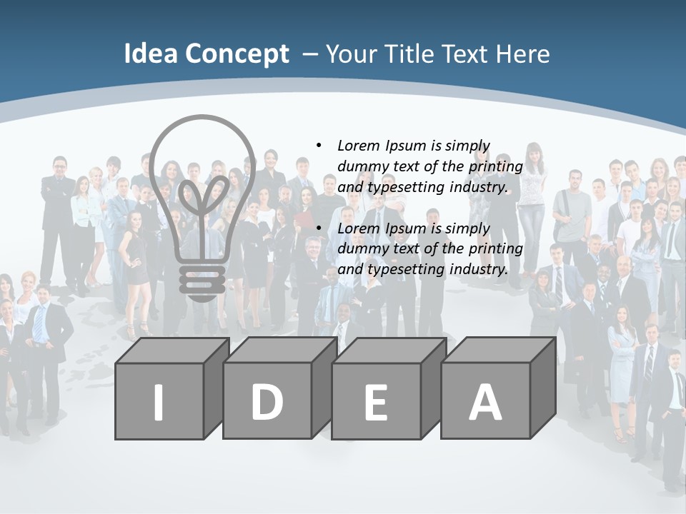 Community Young Image PowerPoint Template