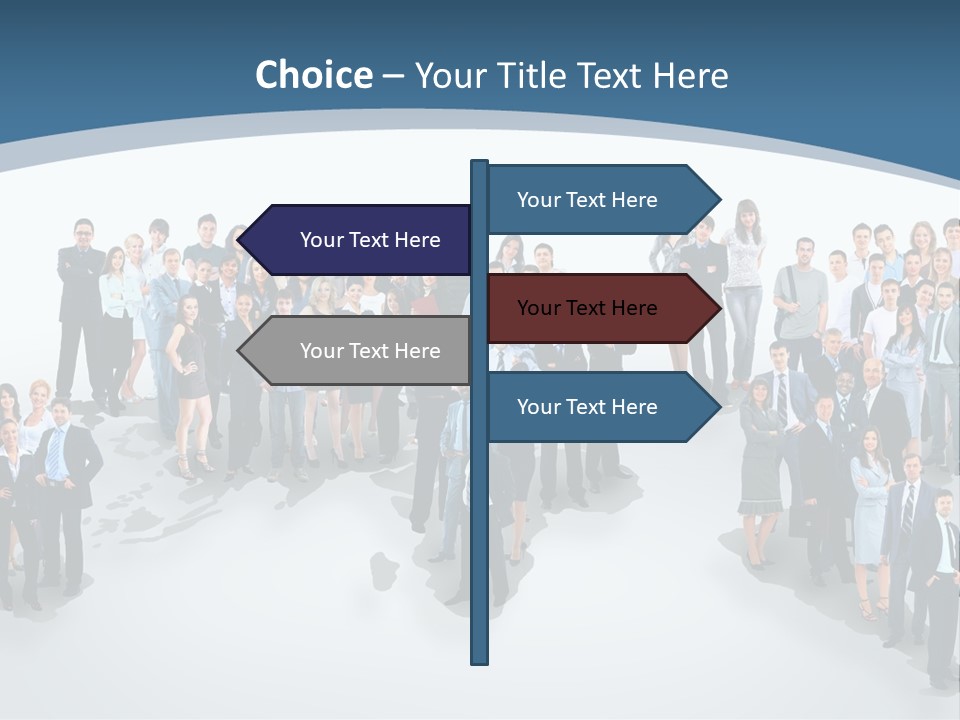 Community Young Image PowerPoint Template