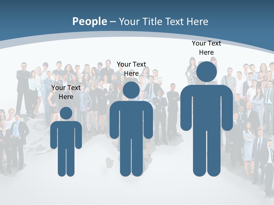 Community Young Image PowerPoint Template