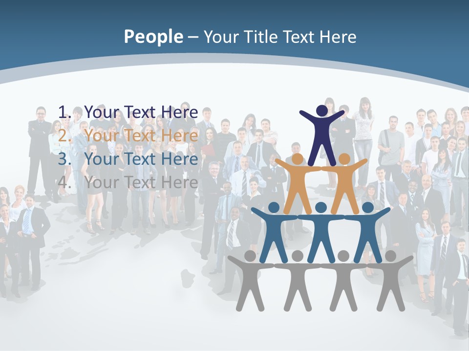 Community Young Image PowerPoint Template