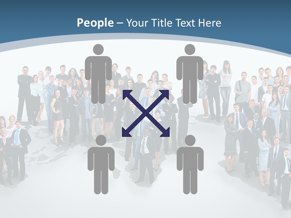 Community Young Image PowerPoint Template