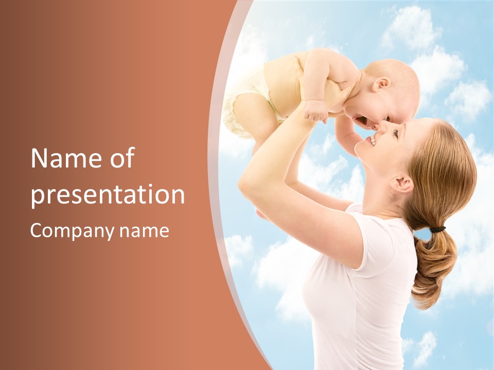 Female Parenthood Emotional PowerPoint Template