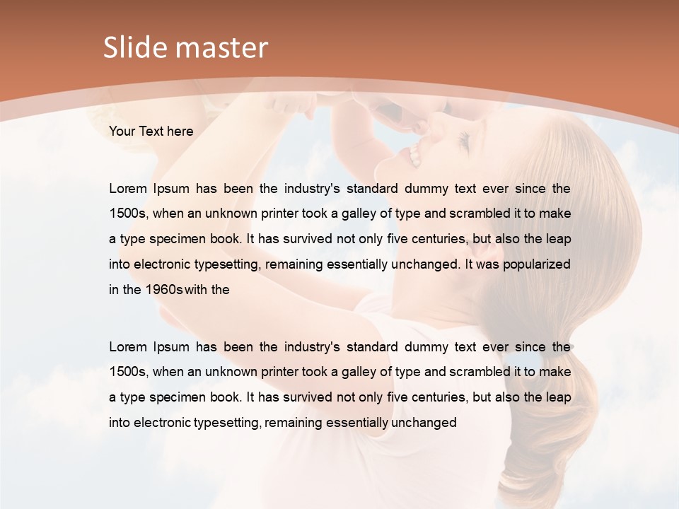 Female Parenthood Emotional PowerPoint Template