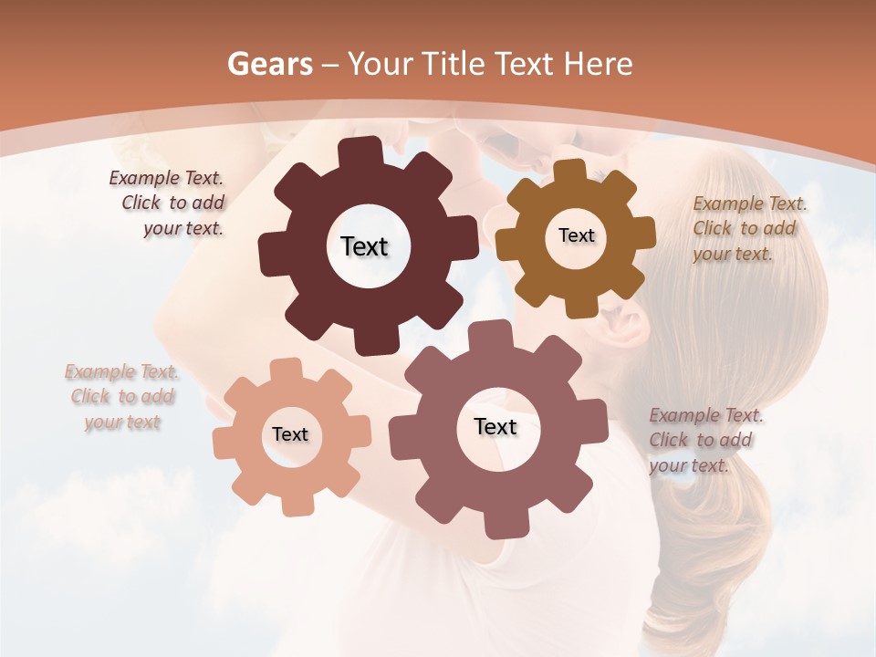 Female Parenthood Emotional PowerPoint Template