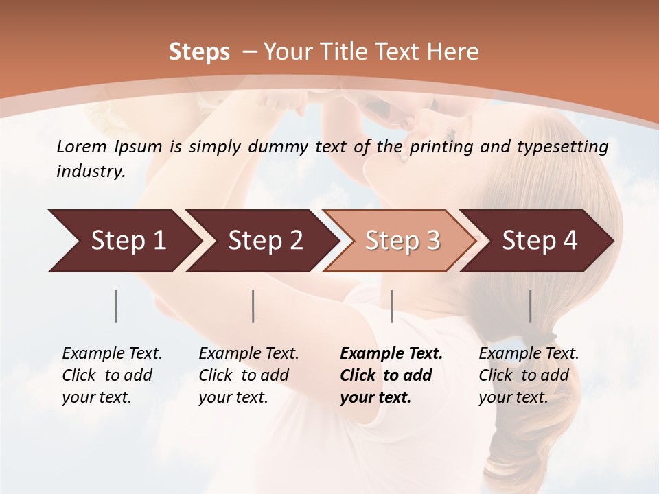Female Parenthood Emotional PowerPoint Template