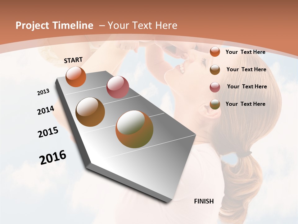 Female Parenthood Emotional PowerPoint Template