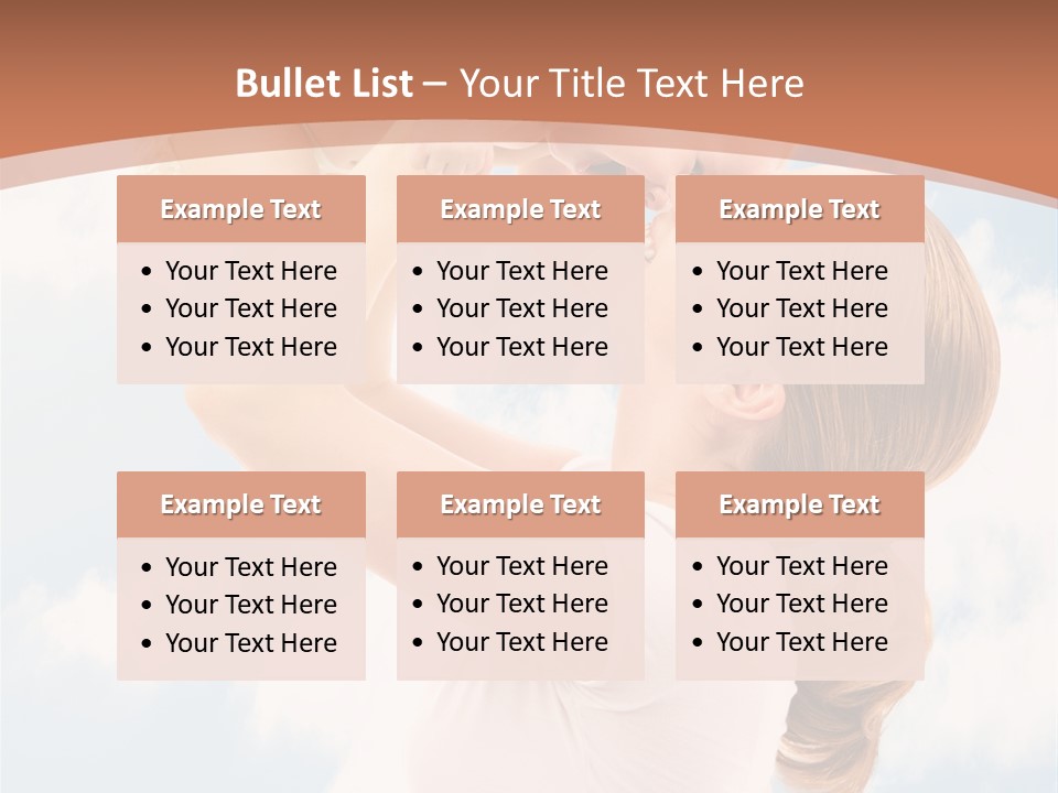 Female Parenthood Emotional PowerPoint Template