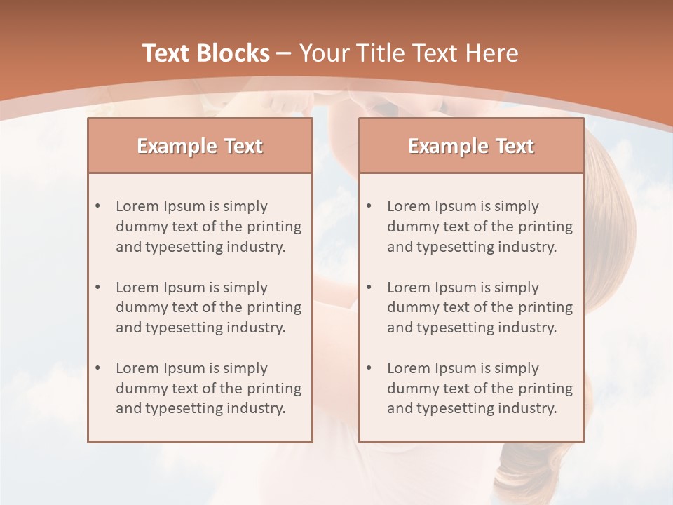 Female Parenthood Emotional PowerPoint Template