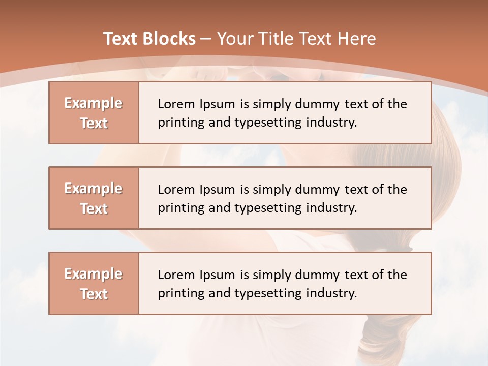 Female Parenthood Emotional PowerPoint Template