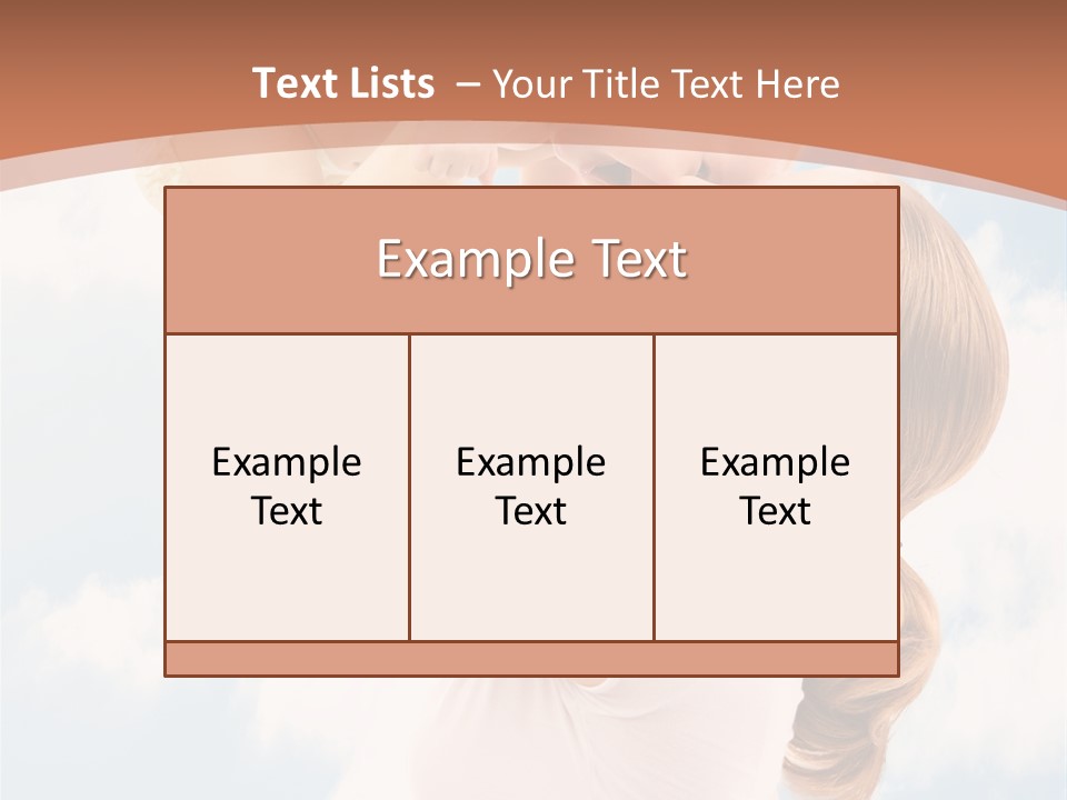 Female Parenthood Emotional PowerPoint Template