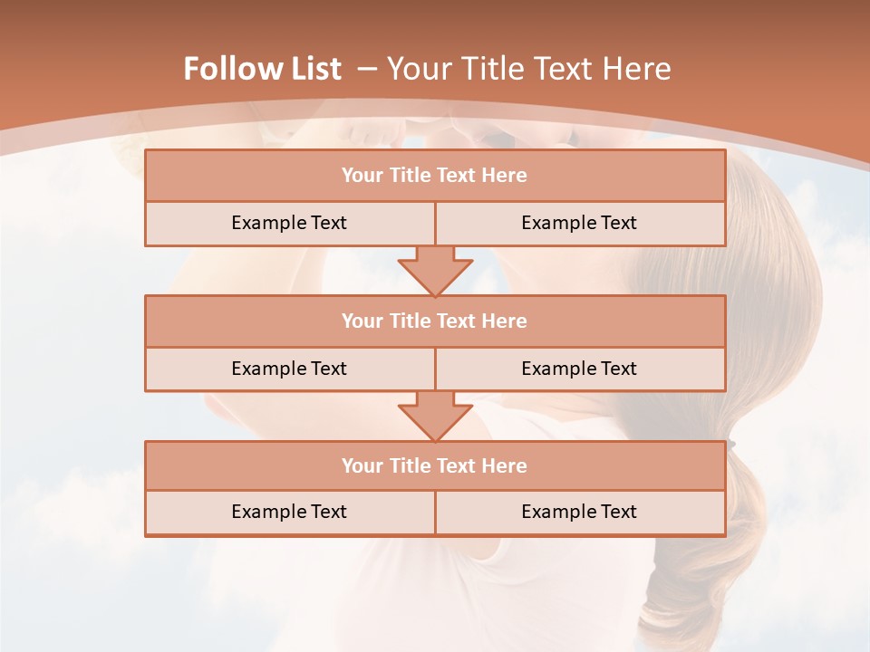 Female Parenthood Emotional PowerPoint Template