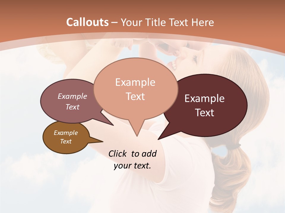 Female Parenthood Emotional PowerPoint Template