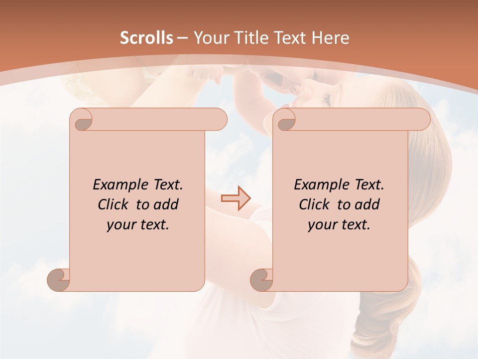 Female Parenthood Emotional PowerPoint Template