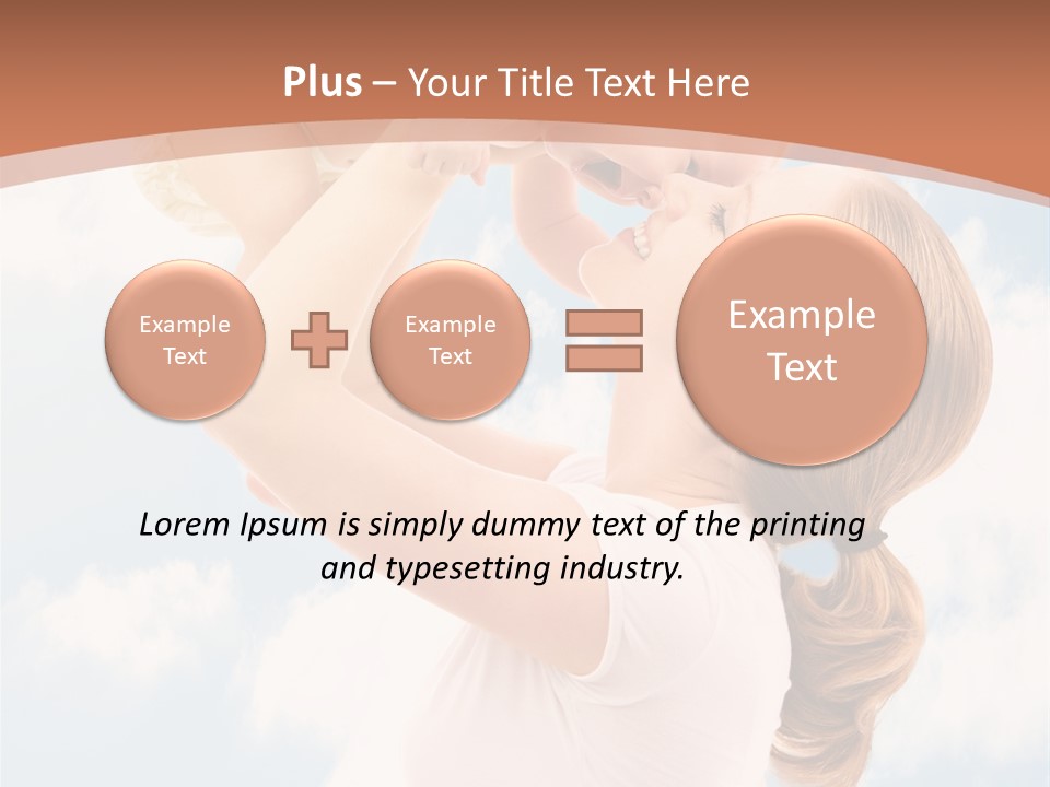Female Parenthood Emotional PowerPoint Template