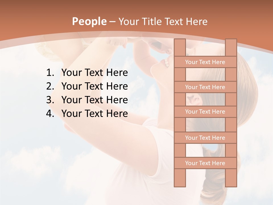 Female Parenthood Emotional PowerPoint Template