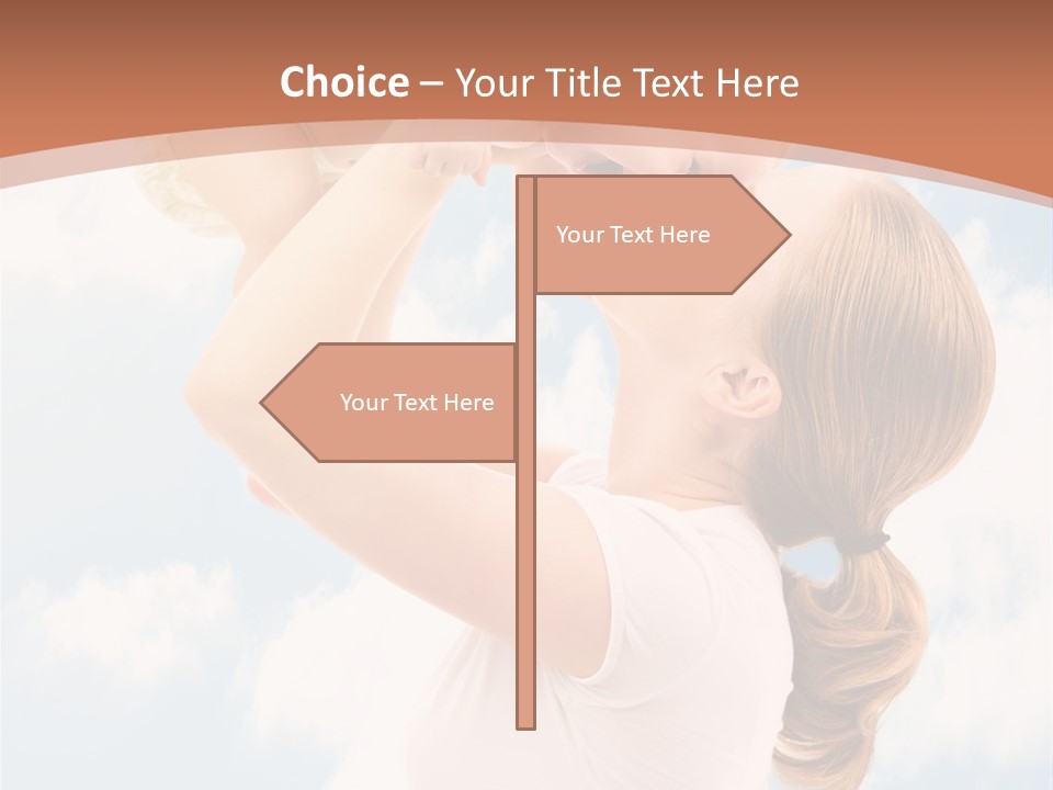 Female Parenthood Emotional PowerPoint Template