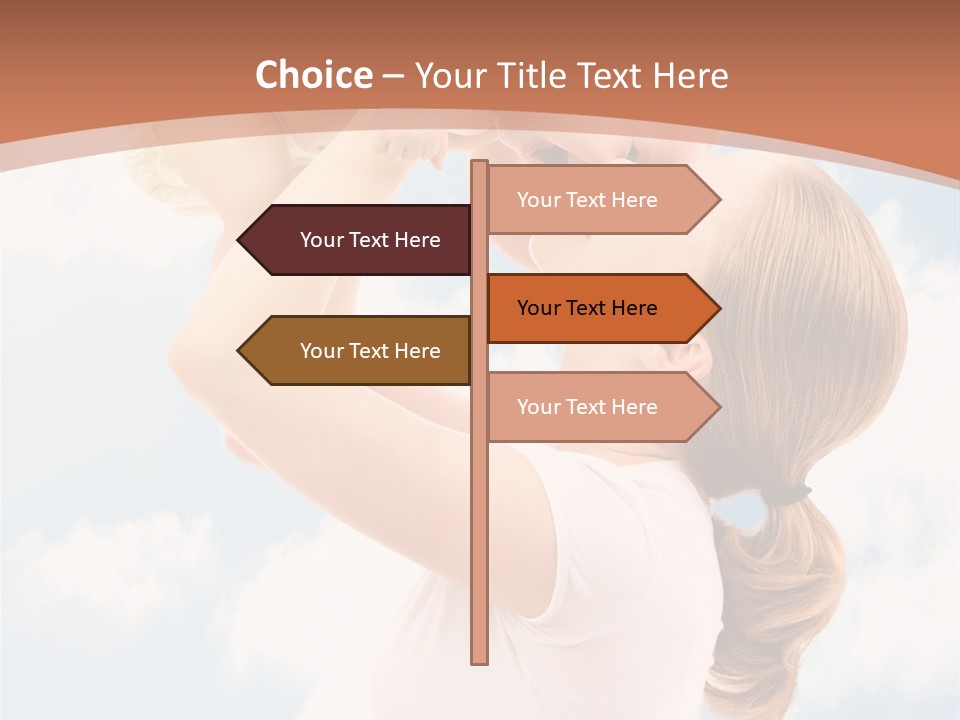 Female Parenthood Emotional PowerPoint Template