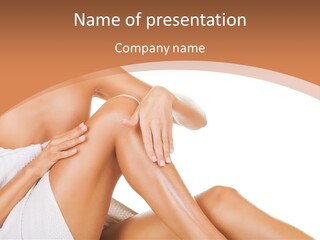 Moisturizer Touch Purity PowerPoint Template