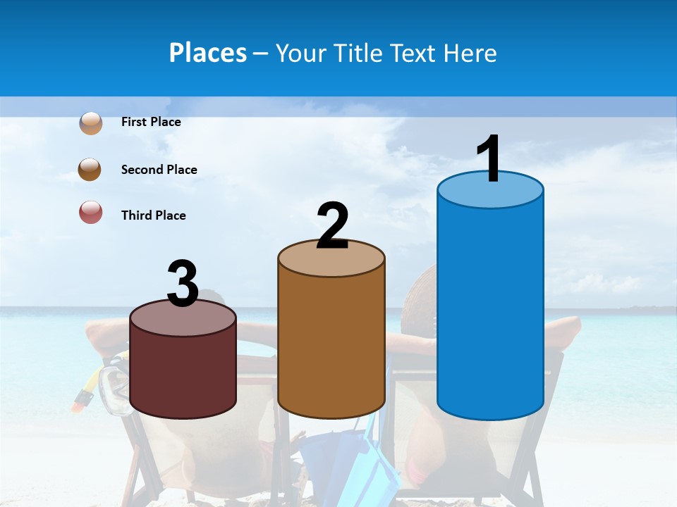 White Flip Flop Water PowerPoint Template