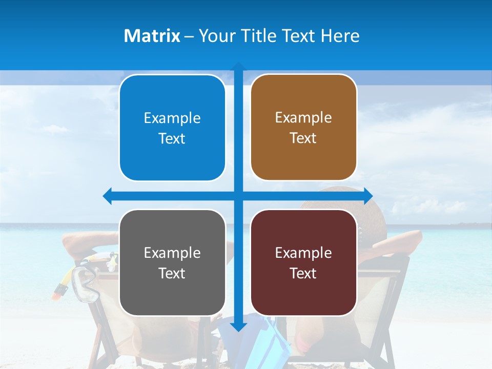 White Flip Flop Water PowerPoint Template