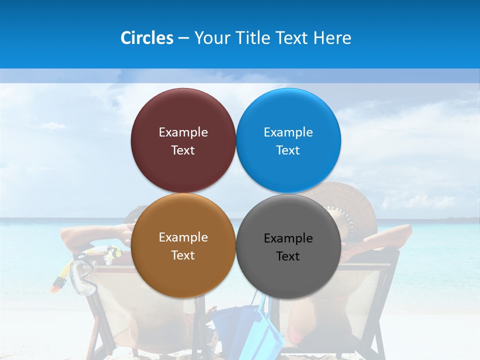 White Flip Flop Water PowerPoint Template