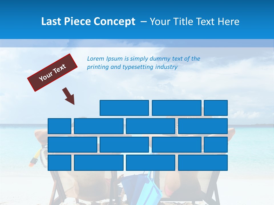 White Flip Flop Water PowerPoint Template