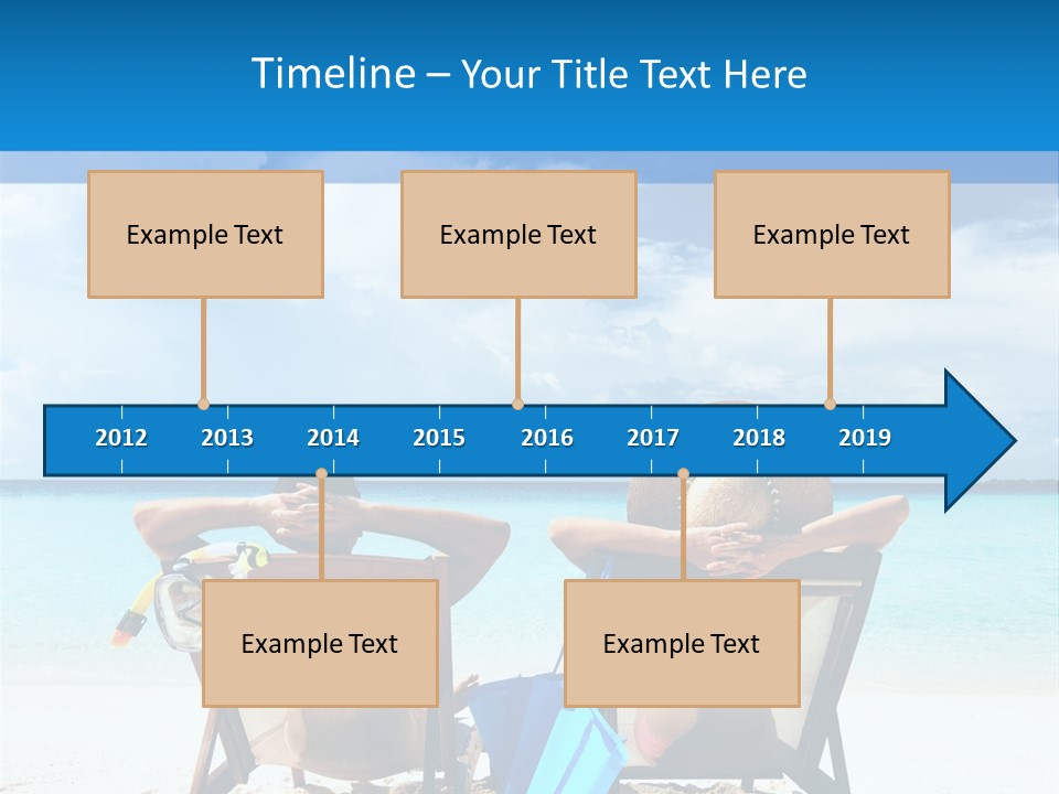 White Flip Flop Water PowerPoint Template