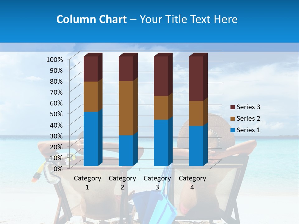 White Flip Flop Water PowerPoint Template