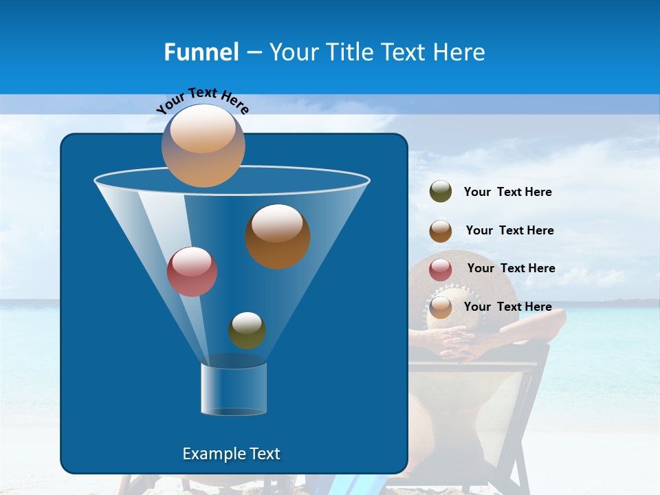 White Flip Flop Water PowerPoint Template