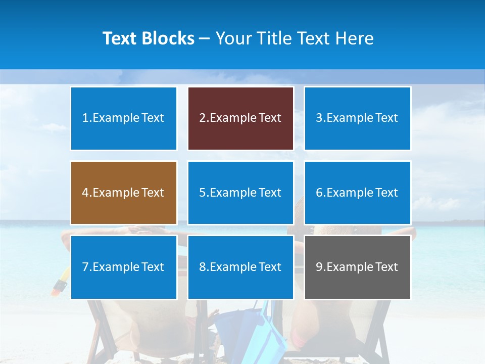 White Flip Flop Water PowerPoint Template