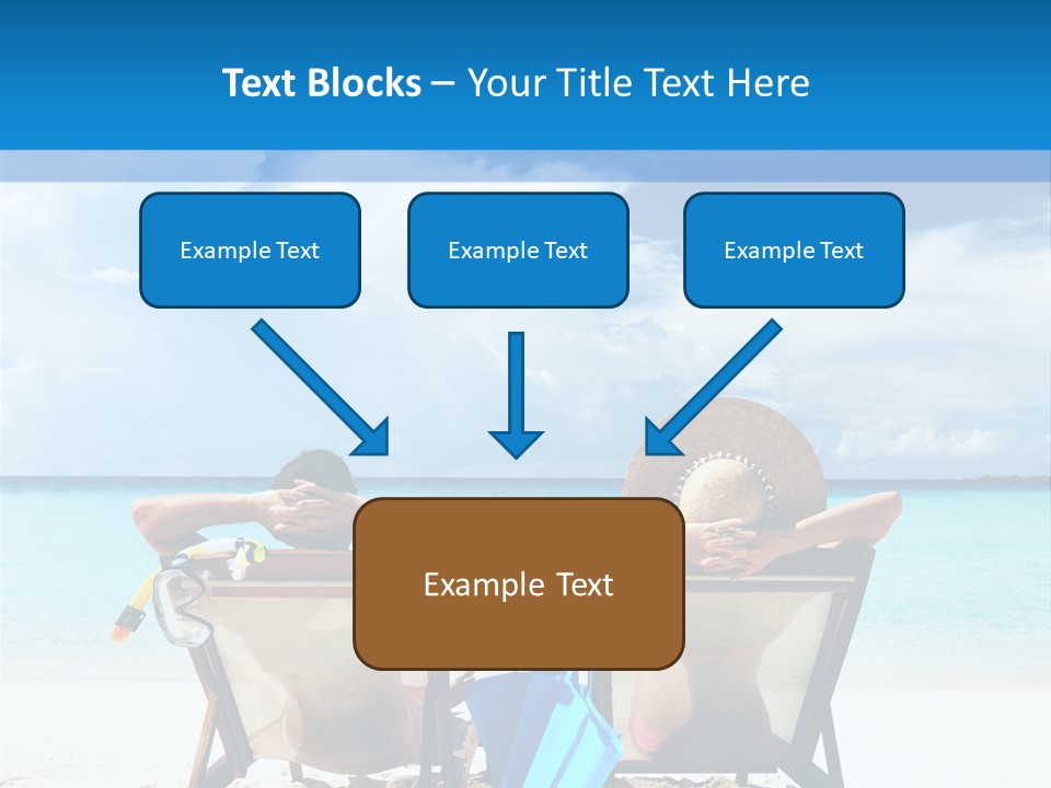 White Flip Flop Water PowerPoint Template