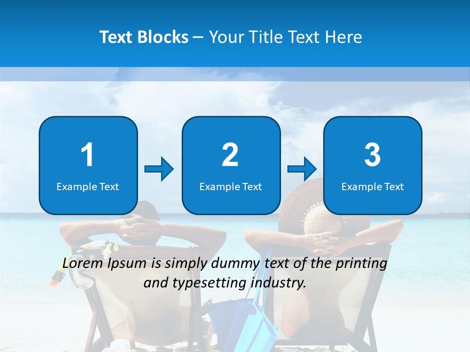 White Flip Flop Water PowerPoint Template