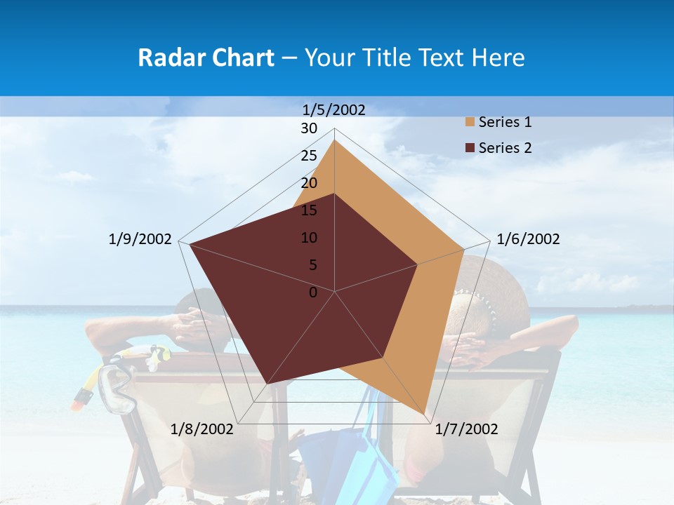 White Flip Flop Water PowerPoint Template