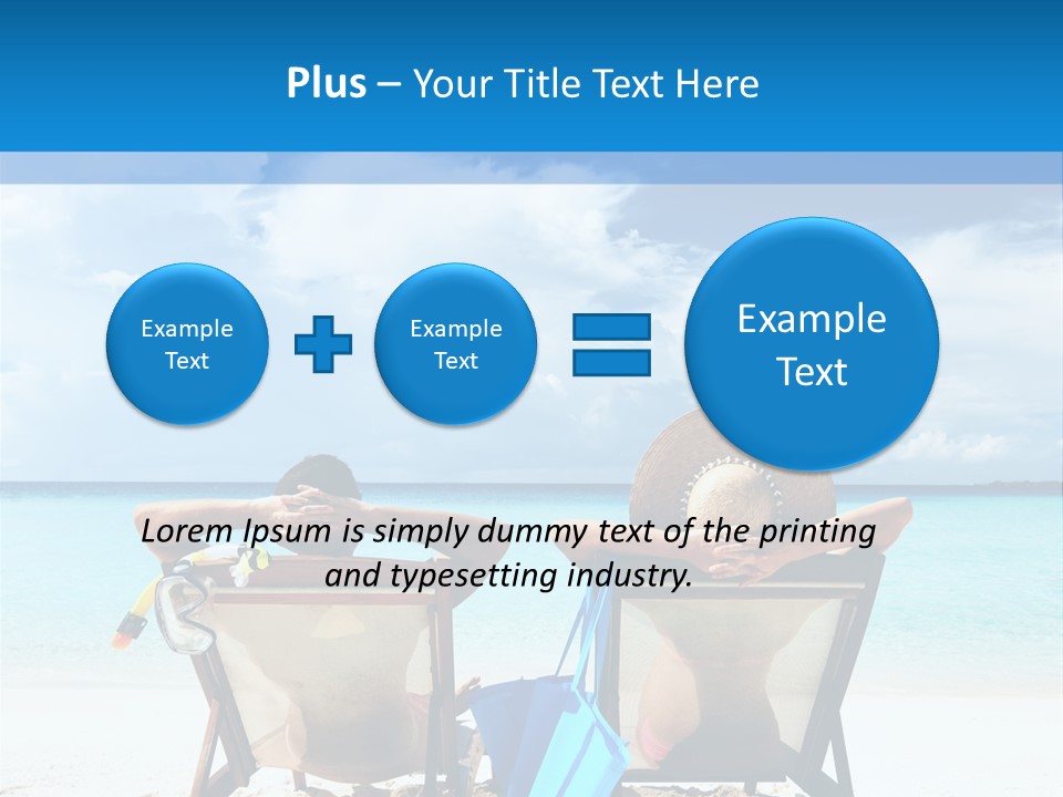 White Flip Flop Water PowerPoint Template