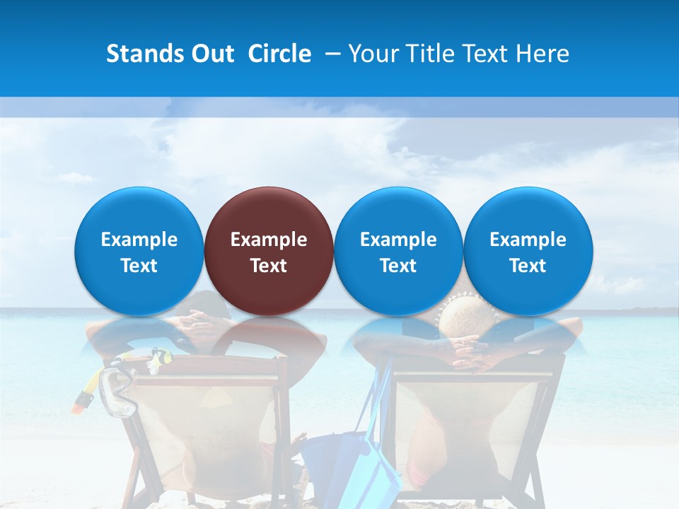 White Flip Flop Water PowerPoint Template
