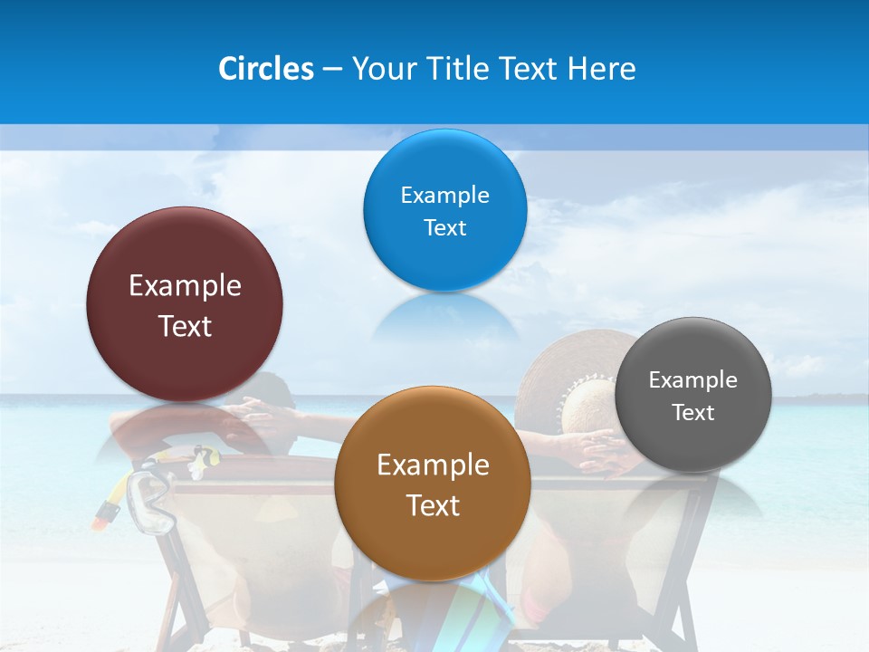 White Flip Flop Water PowerPoint Template