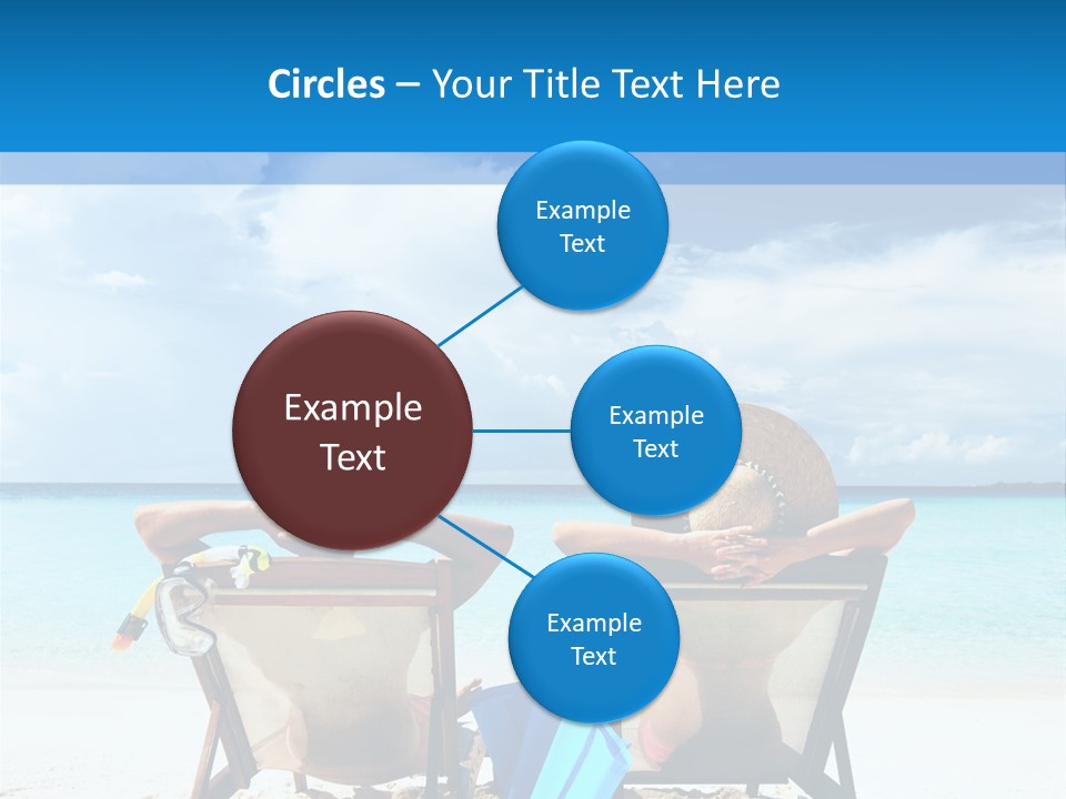 White Flip Flop Water PowerPoint Template