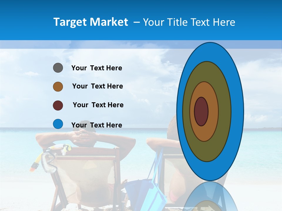 White Flip Flop Water PowerPoint Template