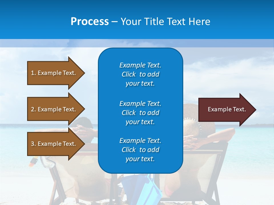 White Flip Flop Water PowerPoint Template