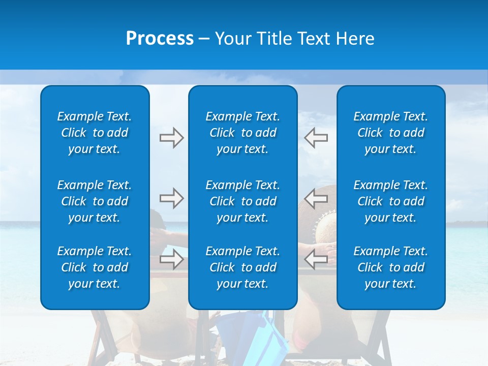 White Flip Flop Water PowerPoint Template