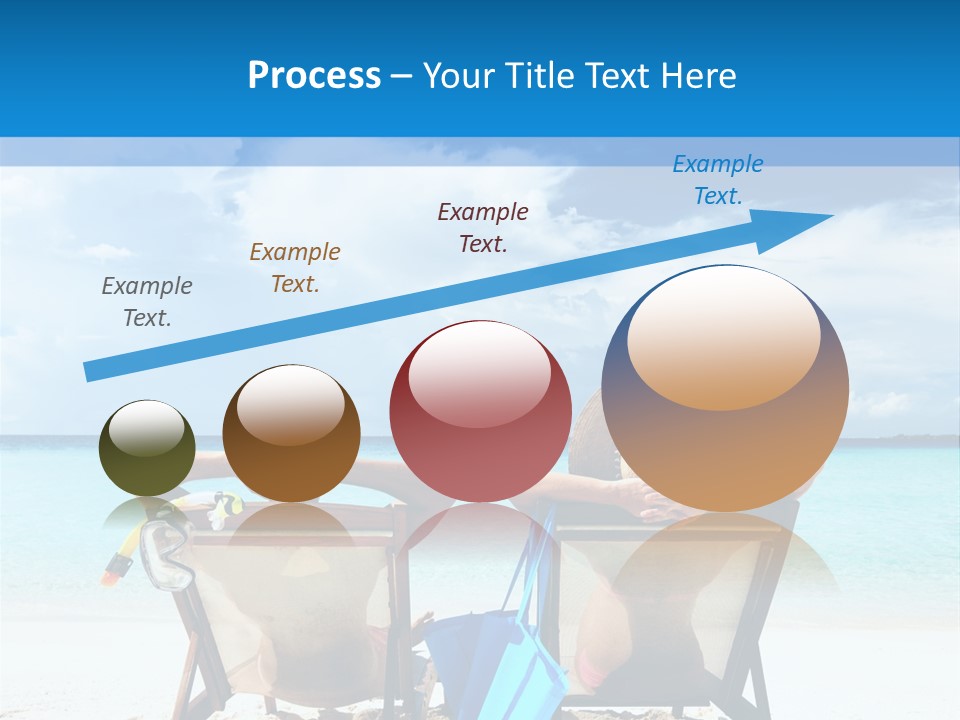 White Flip Flop Water PowerPoint Template