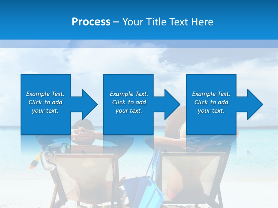 White Flip Flop Water PowerPoint Template